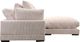 Moe's Home Collection Tumble Nook 3-Piece Cappuccino L-Shaped Modular Sectional and Ottoman-2