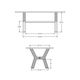 Amisco Customizable Parade 36" Dining Table with Two Leaf's -3