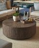 Tommy Bahama® Outdoor Stillwater Cove Dark Mocha Teak Round Cocktail Table-2