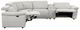 Furniture of America® Hieronimus 5-Piece Light Gray Curved Power Reclining Sectional-0