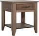 International Furniture Direct Natural Teca Brown End Table-0