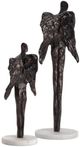 Crestview Collection Gabrielle 2-Piece Bronze Sculptural Guardian Angel Statue Set-0