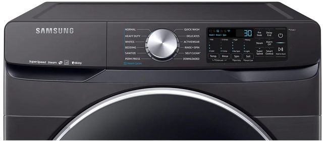 Samsung 4.5 Cu. Ft. Fingerprint Resistant Black Stainless Steel Front Load Washer-4