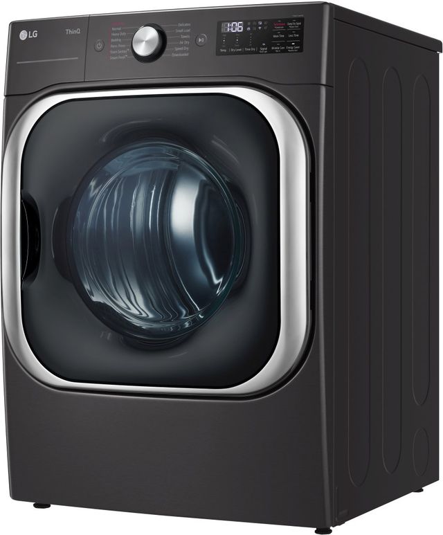 LG 9.0 Cu. Ft. Black Steel Front Load Electric Dryer-1