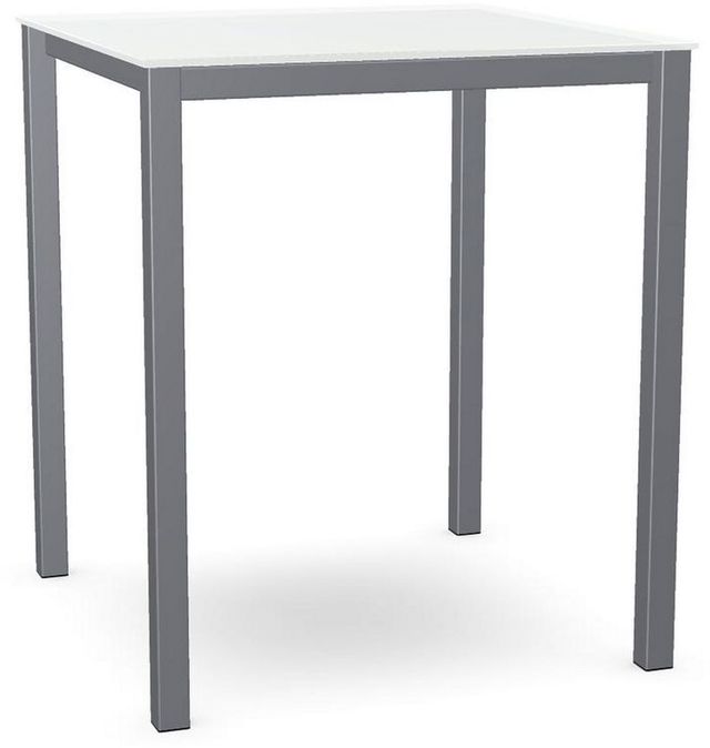 Amisco Customizable Carbon 36" Glass Square Bar Table-2