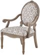 Olliix by Madison Park Grey/White Brentwood Exposed Wood Arm Chair-1