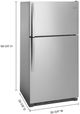 Whirlpool® 33" 20.5 Cu. Ft. Fingerprint Resistant Stainless Steel Wide Top Freezer Refrigerator-2