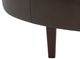 Bassett® Furniture Customizable Delway 45" Round Tufted Leather Ottoman-2