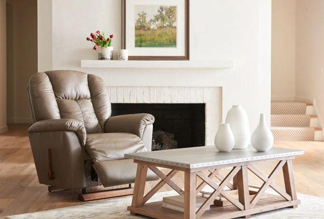 La-Z-Boy® Jasper Fawn Leather Manual Wall Recliner-3
