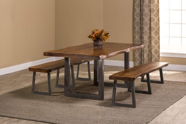 HH2 Home Emerson 3-Piece Sheesham Rectangle Dining Set-0