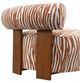 Furniture of America® Niobe Rustic Orange Accent Chair-5