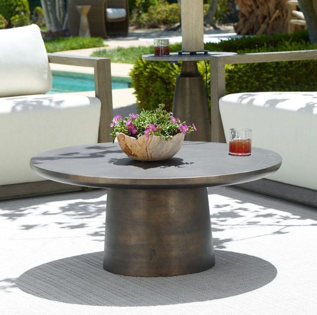 Uttermost® Madrone Golden Dark Bronze Metal Indoor-Outdoor Coffee Table-1