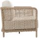 Classic Home Brisbane Natural/White Rope Outdoor Accent Chair with Cushions-3