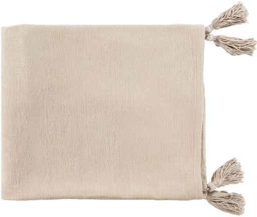 Surya Copacetic Khaki 50"x60" Throw Blanket-0