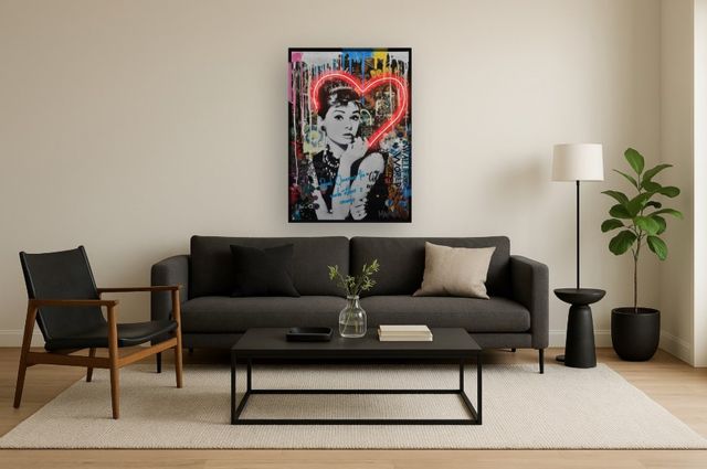 Classy Living Hearts with Iconic Figure Neon Sign-1