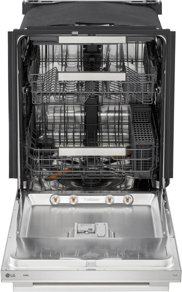 LG 24" PrintProof™ Stainless Steel Top Control Built-In Dishwasher with FlushFit Design and Dynamic Heat Dry™-1