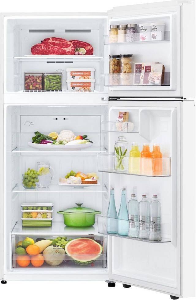 LG 28 in. 17.5 Cu. Ft. White Top Freezer Refrigerator-3