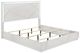 ACME Furniture Esther White/Silver High Gloss Eastern King Panel Bed-0
