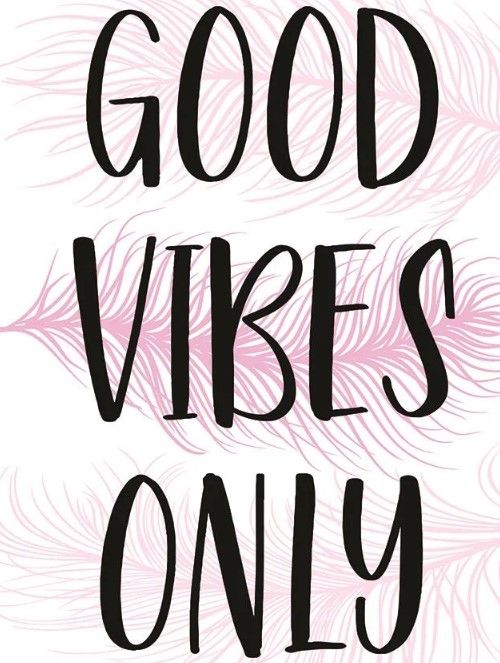Classy Art Good Vibes Only by Martina Pavlova Wall Art-1