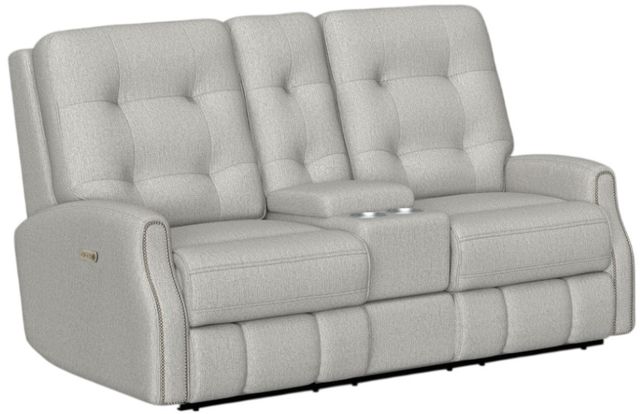 Flexsteel® Customizable Devon Power Reclining Loveseat with Console and Power Headrests-0