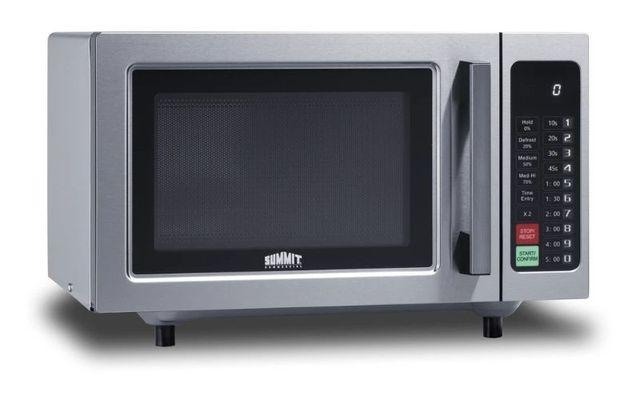 Summit® 0.9 Cu. Ft. Stainless Steel Commercial Countertop Microwave-2