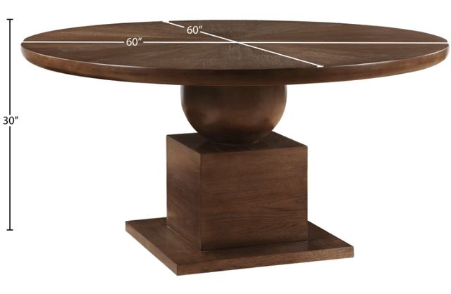Meridian Furniture Rishal Brown Dining Table-3