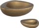 Uttermost® Ovate 2-Piece Antique Brass Bowl Set-2