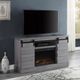 ACME Furniture Amrita Gray Oak TV Stand with Fireplace-1