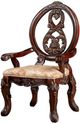 Furniture of America® Normandy 2-Piece Brown Cherry/Tan Arm Chair Set-3