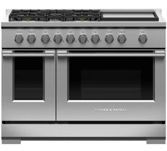 Fisher & Paykel Professional Series 7 48" Stainless Steel Pro Style Gas Range-0