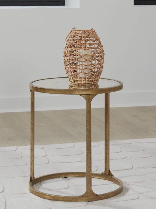Signature Design by Ashley® Korajane Antique Gold End Table-3