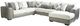 Albany Industries 3-Piece Attract Dove Right-Arm Facing Chaise Sectional-0