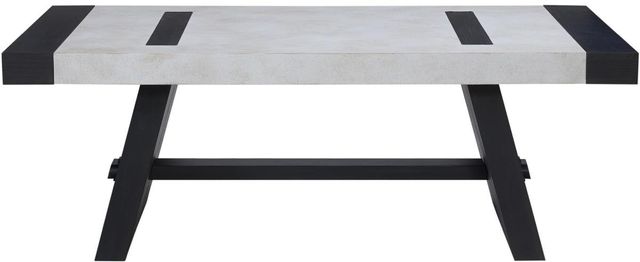 Bernards Moden Java Cocktail Table with White Top-1