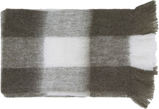 Surya Lanose Medium Gray/Cream 50"x60" Throw Blanket-0