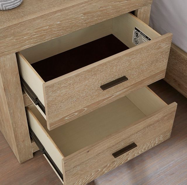 aspenhome® Modern Loft Khaki 2-Drawer Nightstand-2