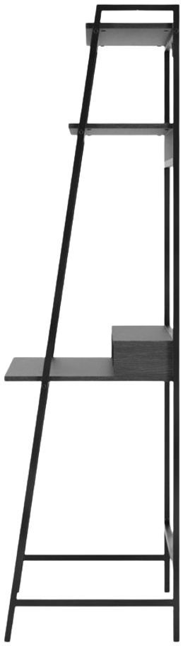 Signature Design by Ashley® Yarlow Black Office Desk and Shelf-2