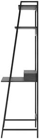 Signature Design by Ashley® Yarlow Black Office Desk and Shelf-2
