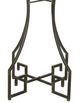 A & B Home Rhodes Brown/Clear Cafe Plant Stand-1