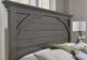 Vaughan-Bassett Vista Gray Queen Mansion Storage Bed -1