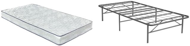 Sierra Sleep® by Ashley® Bonnell 2-Piece 6" Innerspring and Better than a Boxspring Foundation Twin Mattress Set-0
