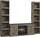Signature Design by Ashley® Trinell 3-Piece Brown Entertainment Center with Electric Fireplace-0