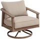 Signature Design by Ashley® Harmony Headlands Beach Beige/Natural Aluminum/Fabric Outdoor Swivel Lounge-0