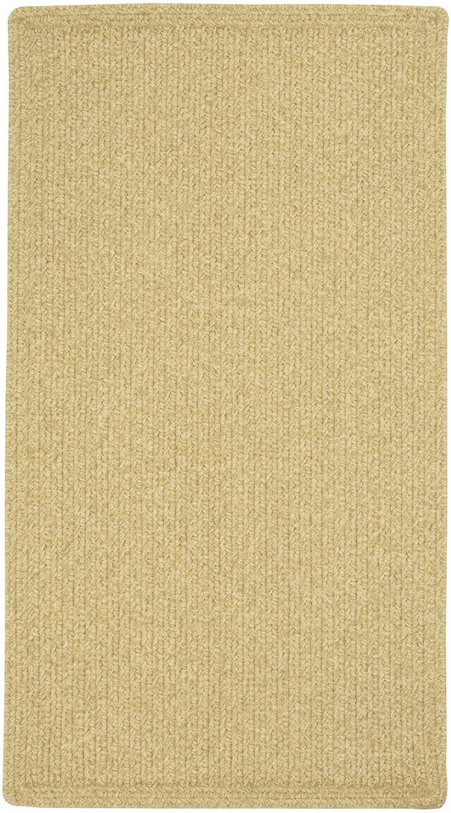 Capal Rugs Heathered Beige 27" x 48" Vertical Stripe Rectangle Throw Rug