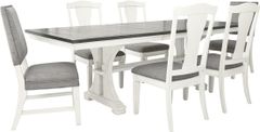 Benchcraft® Nashbryn 7 Piece White Dining Room Set