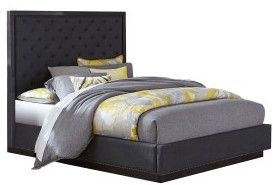 Mazin Furniture Larchmont Charcoal Queen Bed-2