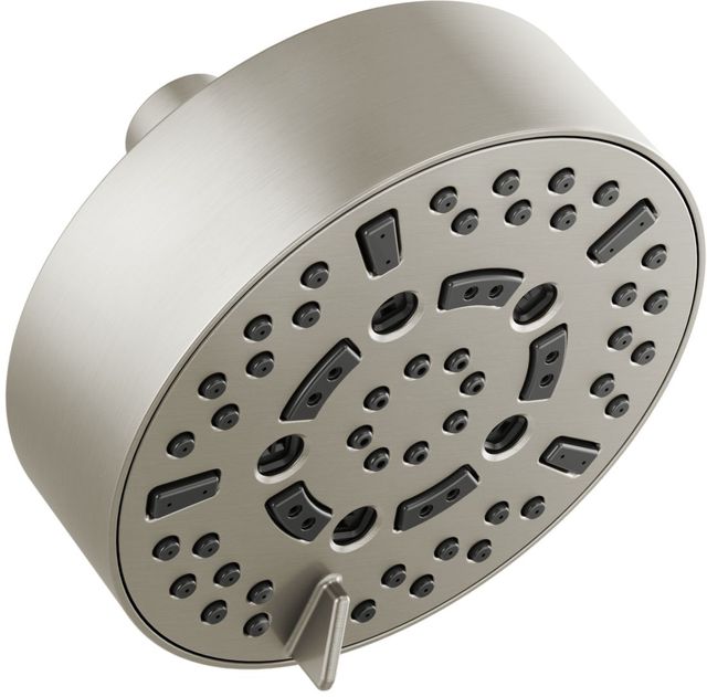Brizo Essential™ Brilliance® Luxe Nickel® 5" Linear Round H2Okinetic® Multi-Function Wall Mount Shower Head-0