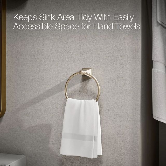 KOHLER® Memoirs® Stately Vibrant Brushed Bronze Towel Ring-3