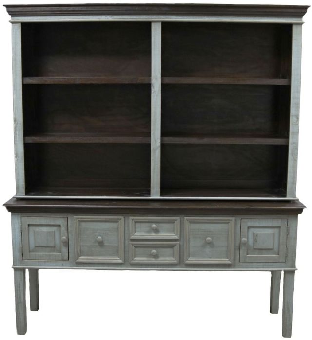Million Dollar Rustic Savannah Tiffany Blue Cabinet-0