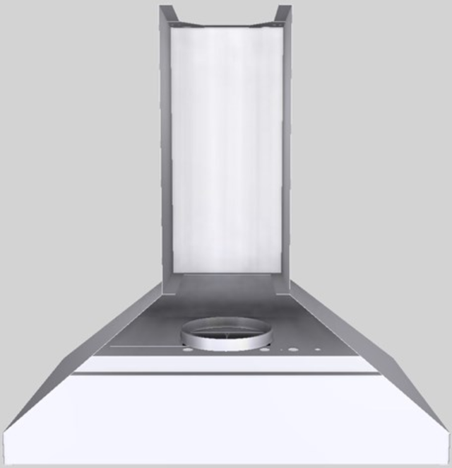 Vent-A-Hood® 36" White Wall Mounted Range Hood-3