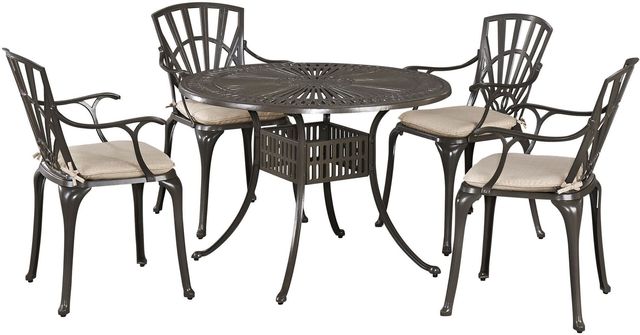 homestyles® Grenada 5-Piece Taupe Outdoor Dining Set-0